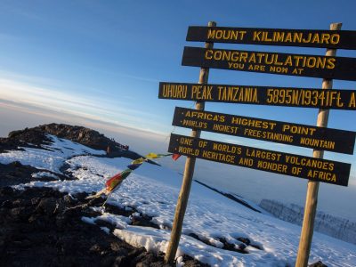 Tanzania-Mt-Kilimanjaro-Summit-Sign-Sunrise